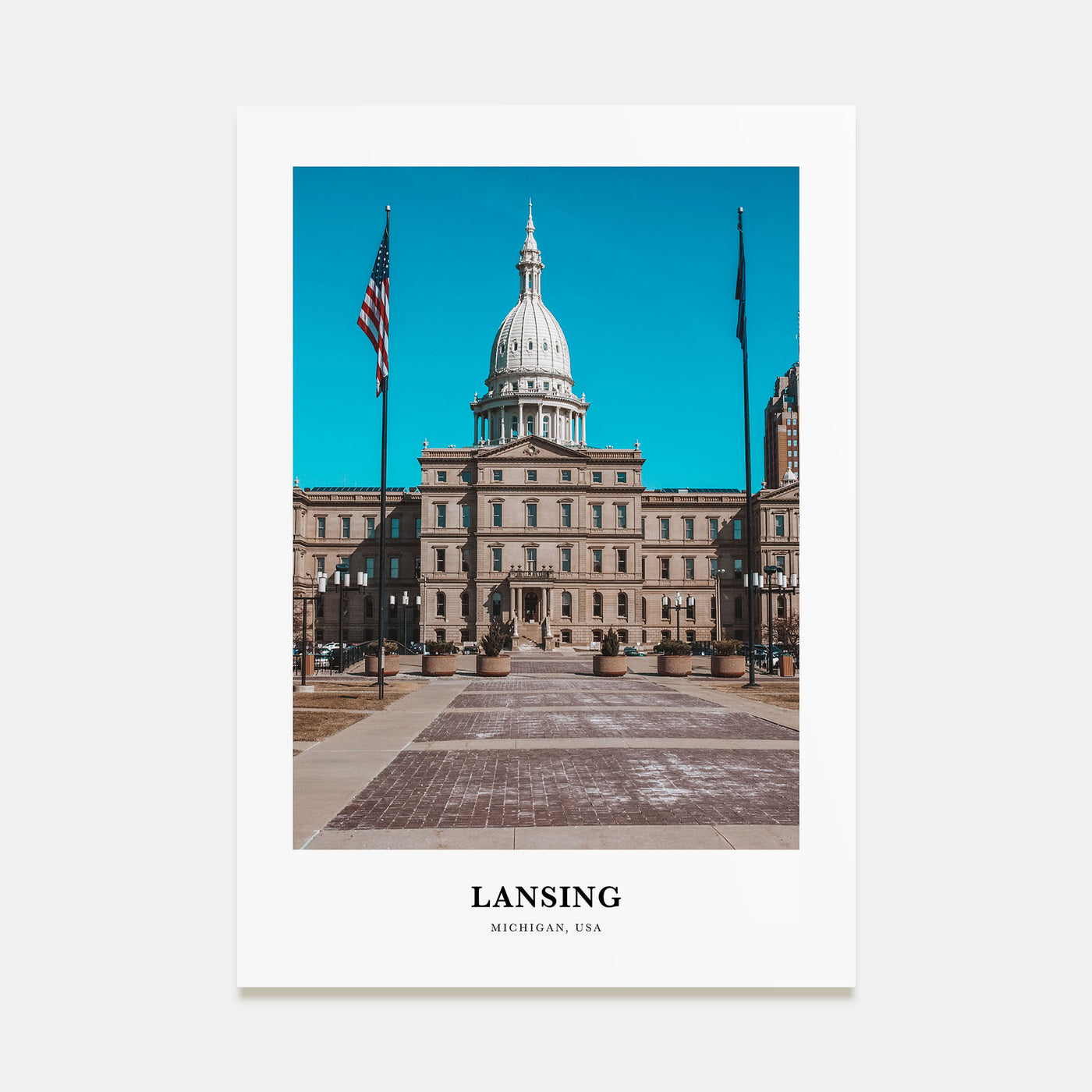 Lansing Portrait Color No 1 Poster