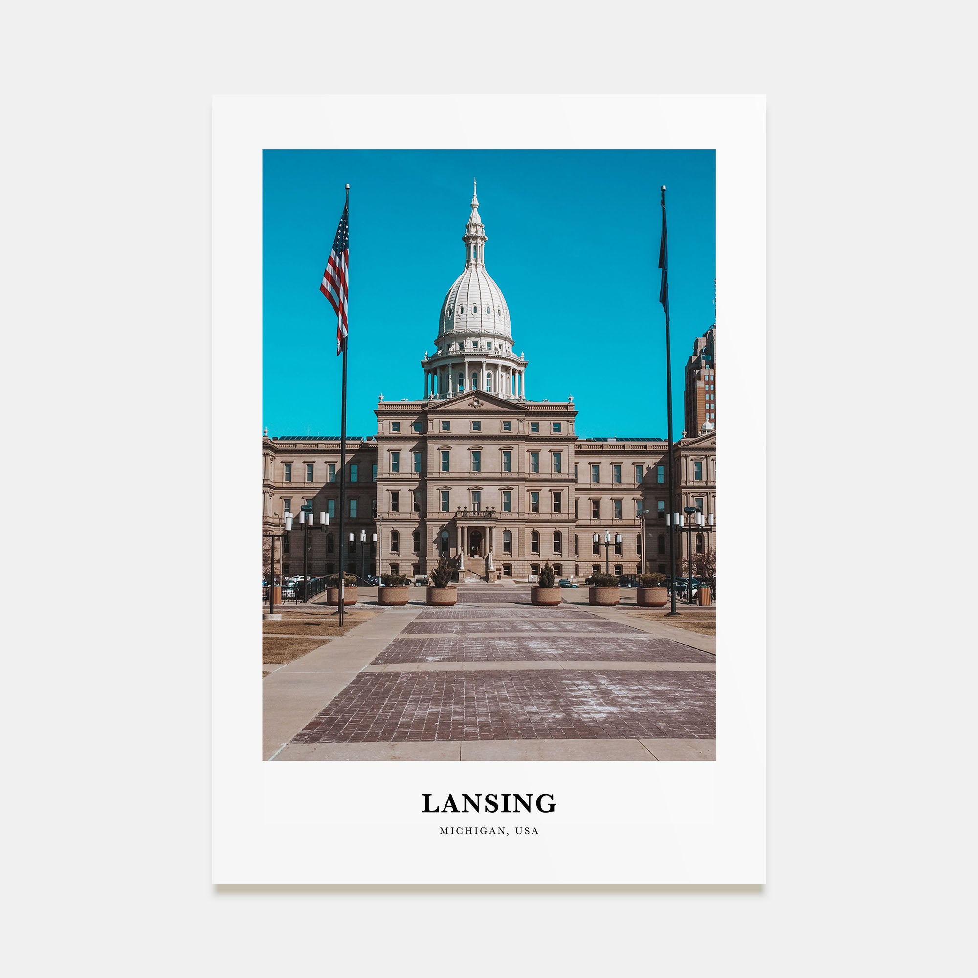 Lansing Portrait Color No 1 Poster