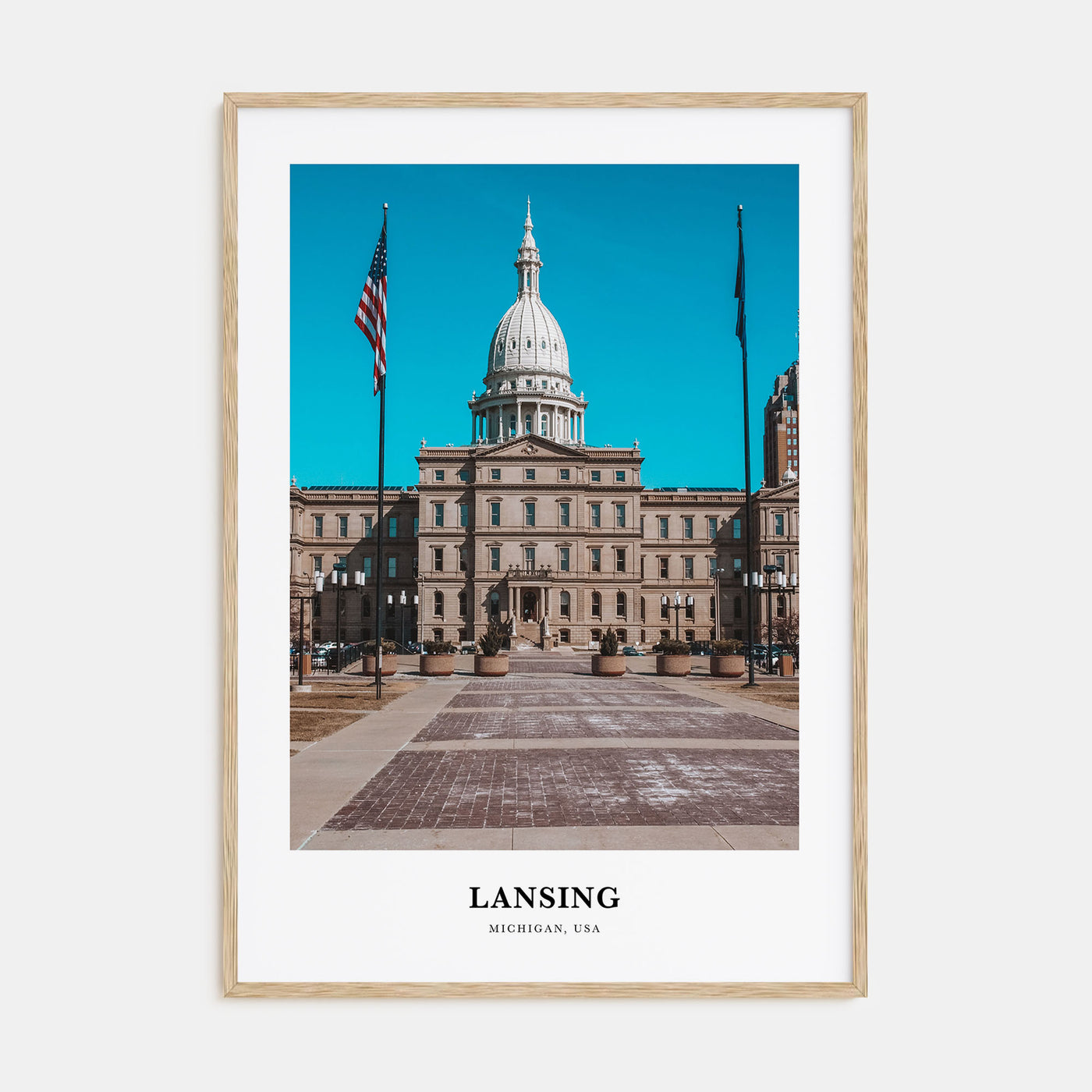 Lansing Portrait Color No 1 Poster