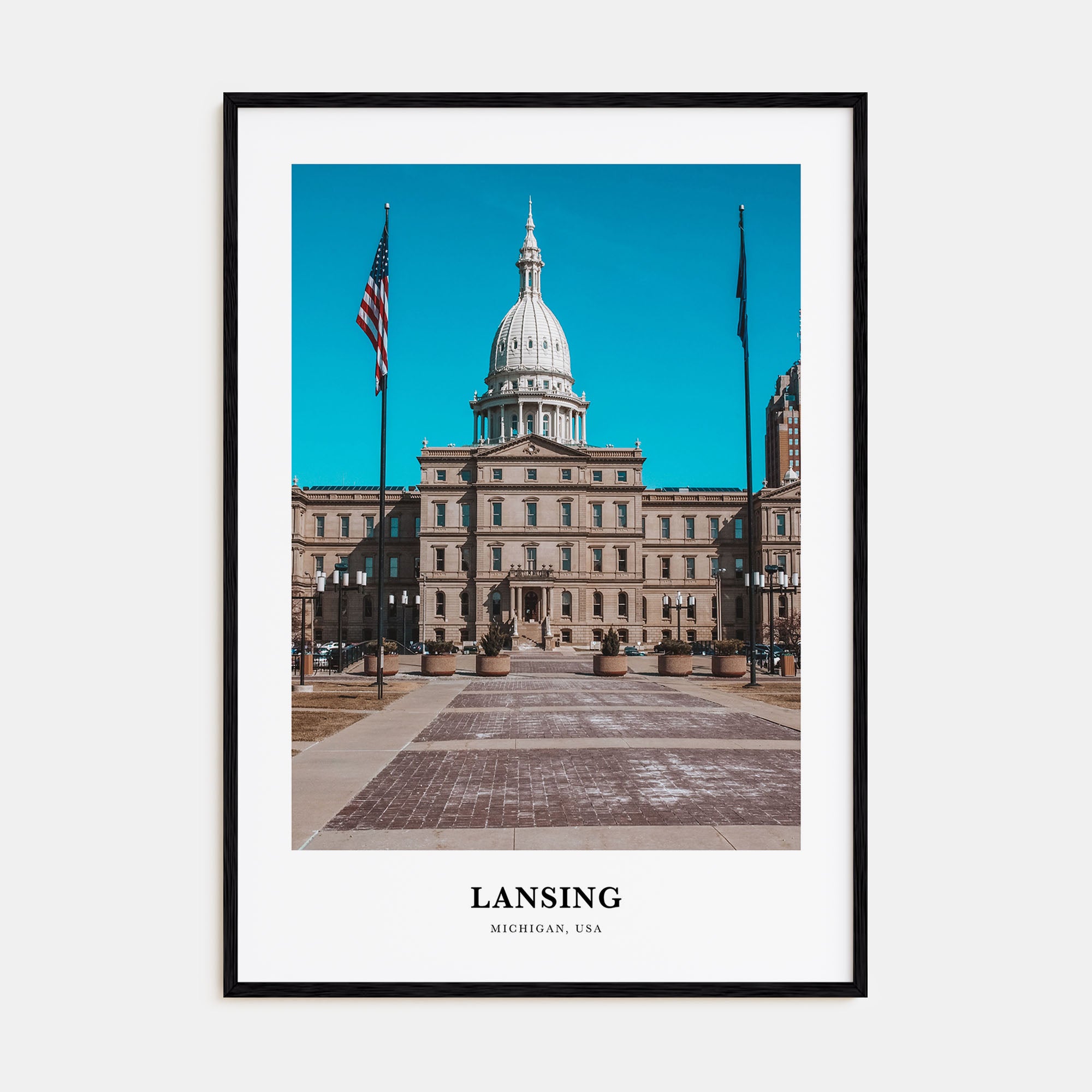 Lansing Portrait Color No 1 Poster