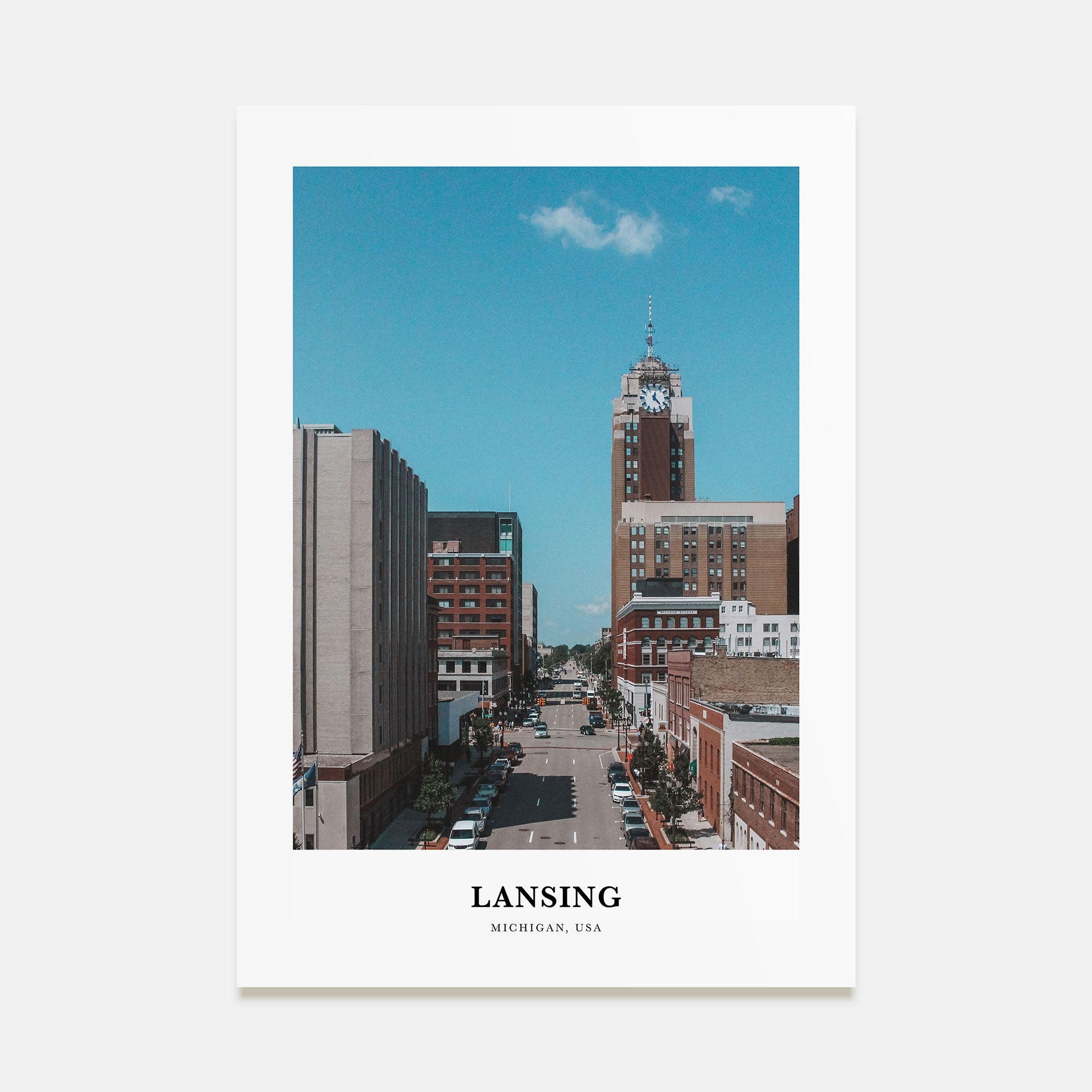 Lansing Portrait Color No 2 Poster
