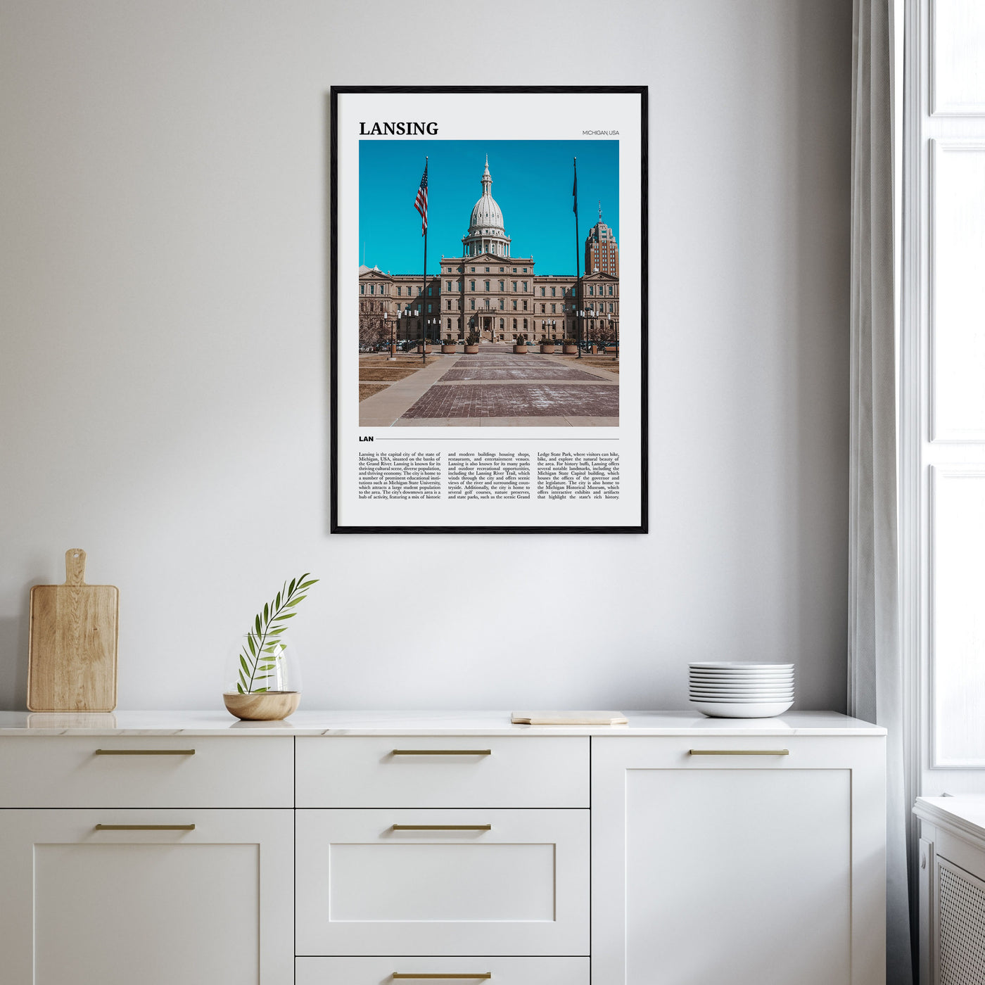 Lansing Travel Color No 1 Poster