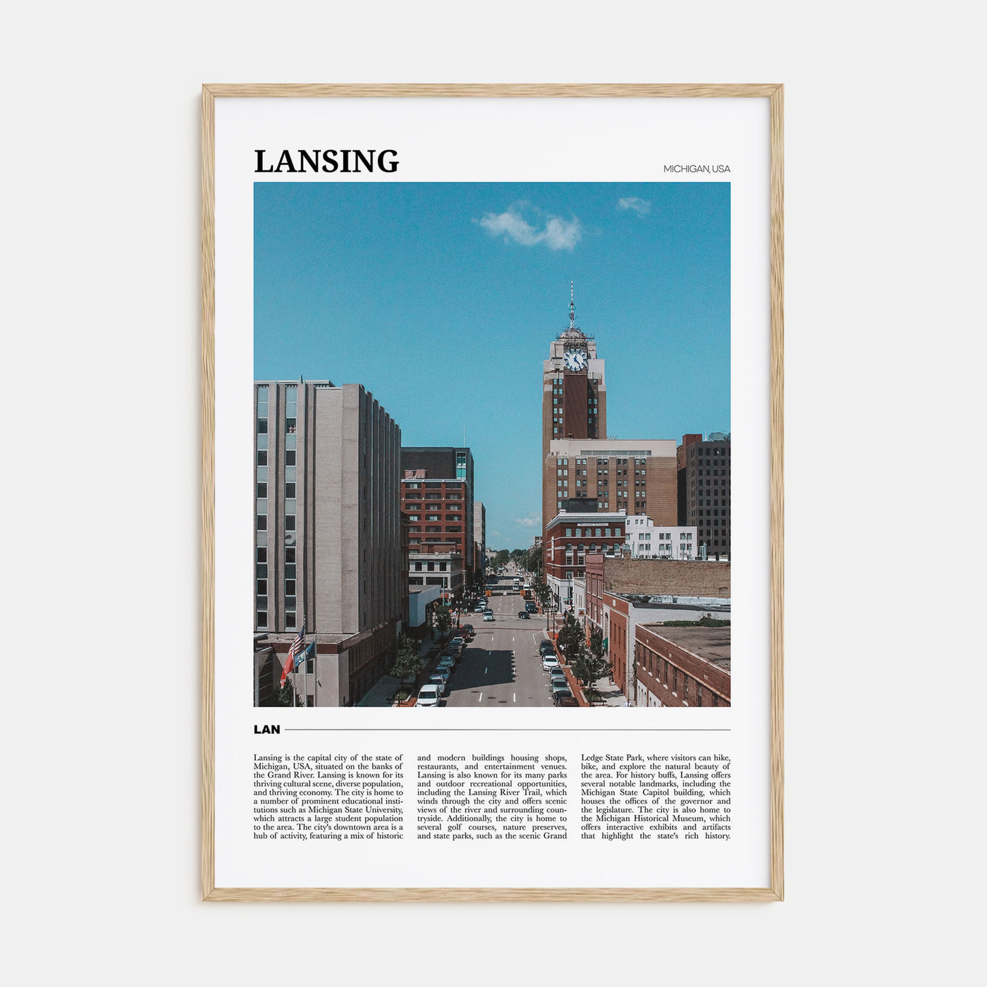 Lansing Travel Color No 2 Poster