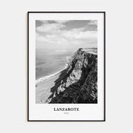 Lanzarote Portrait B&W Poster