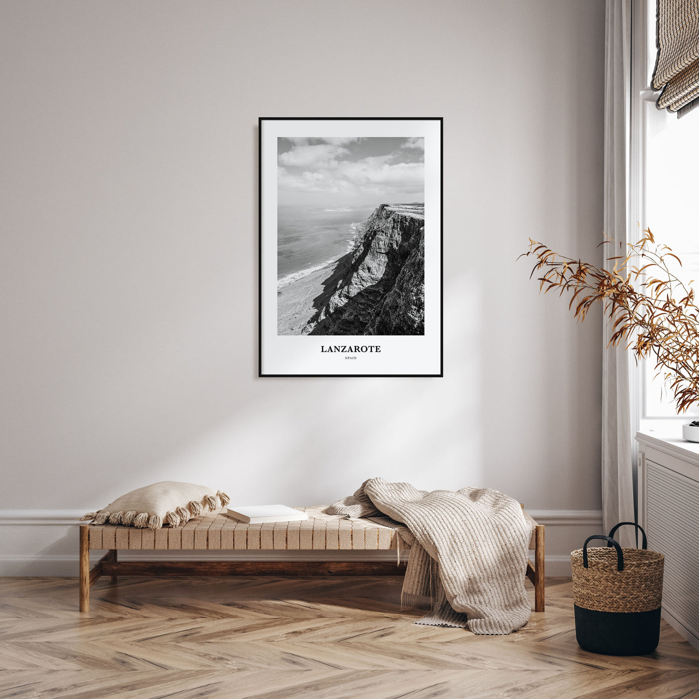 Lanzarote Portrait B&W Poster