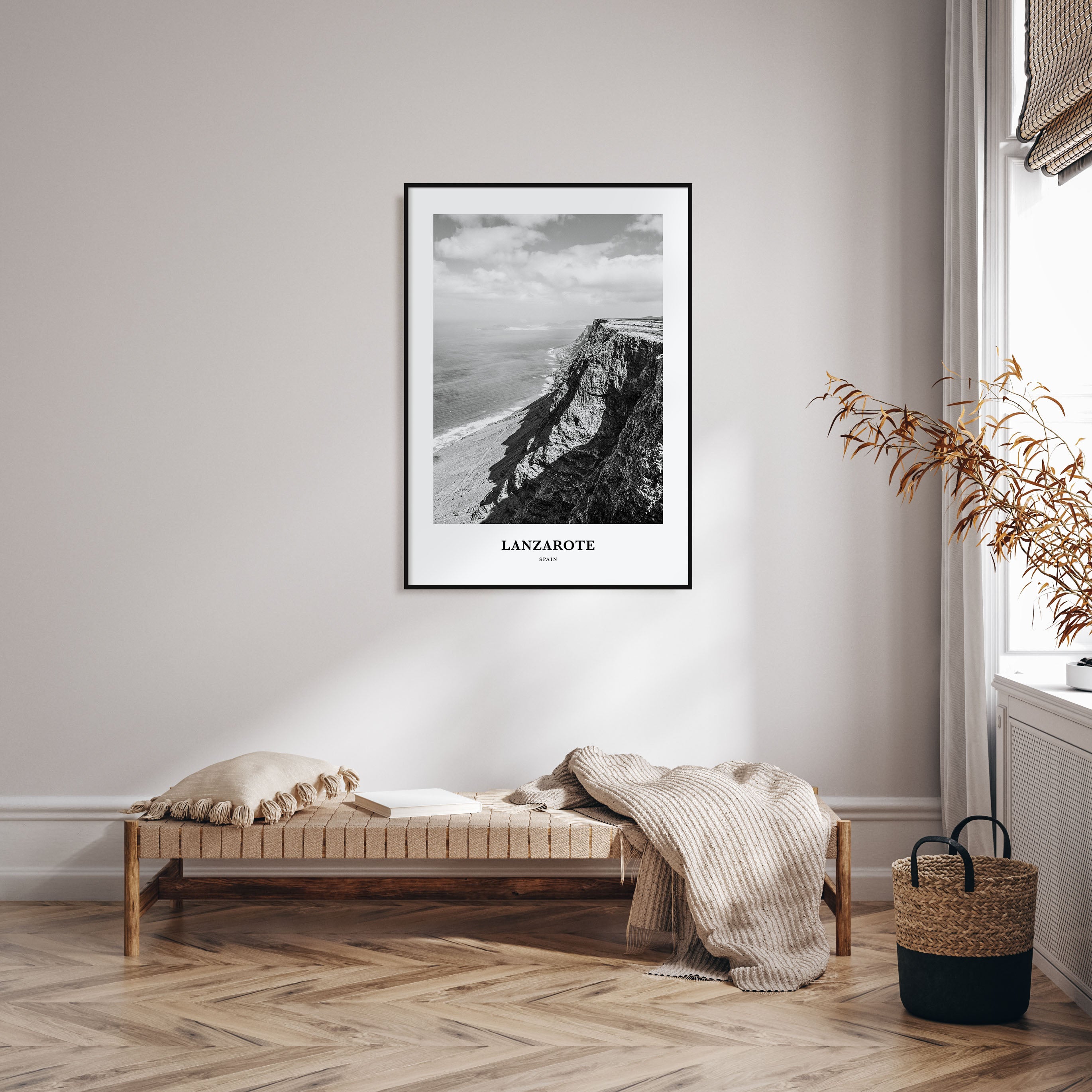 Lanzarote Portrait B&W Poster