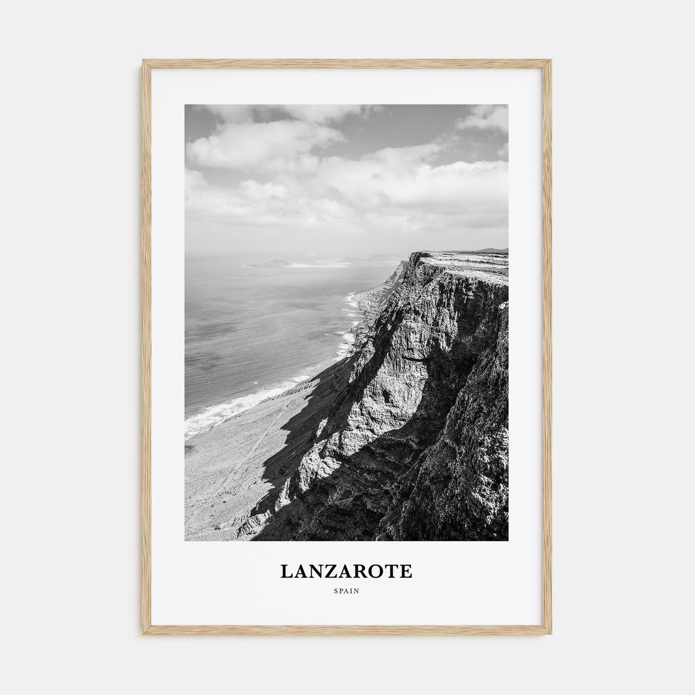 Lanzarote Portrait B&W Poster