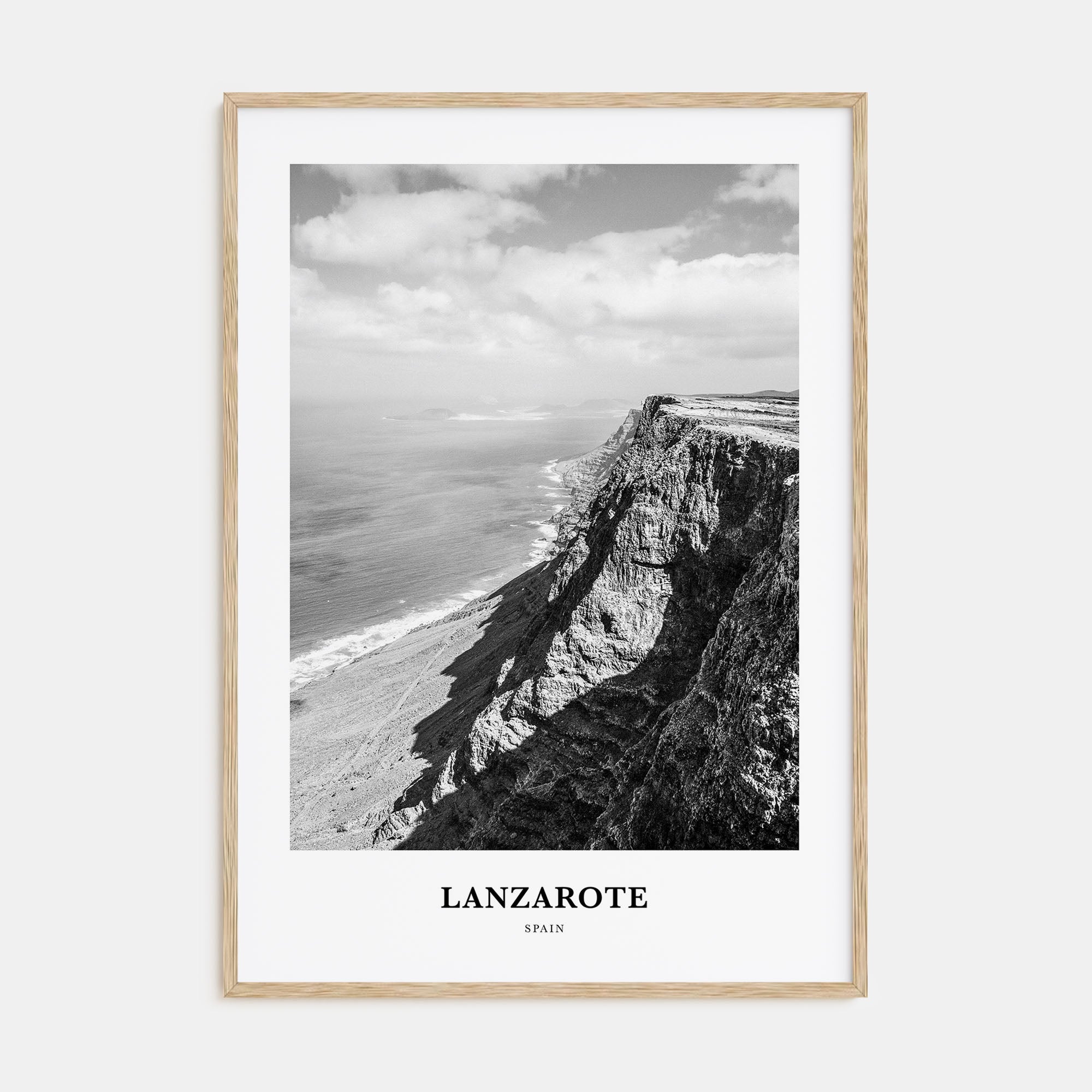 Lanzarote Portrait B&W Poster