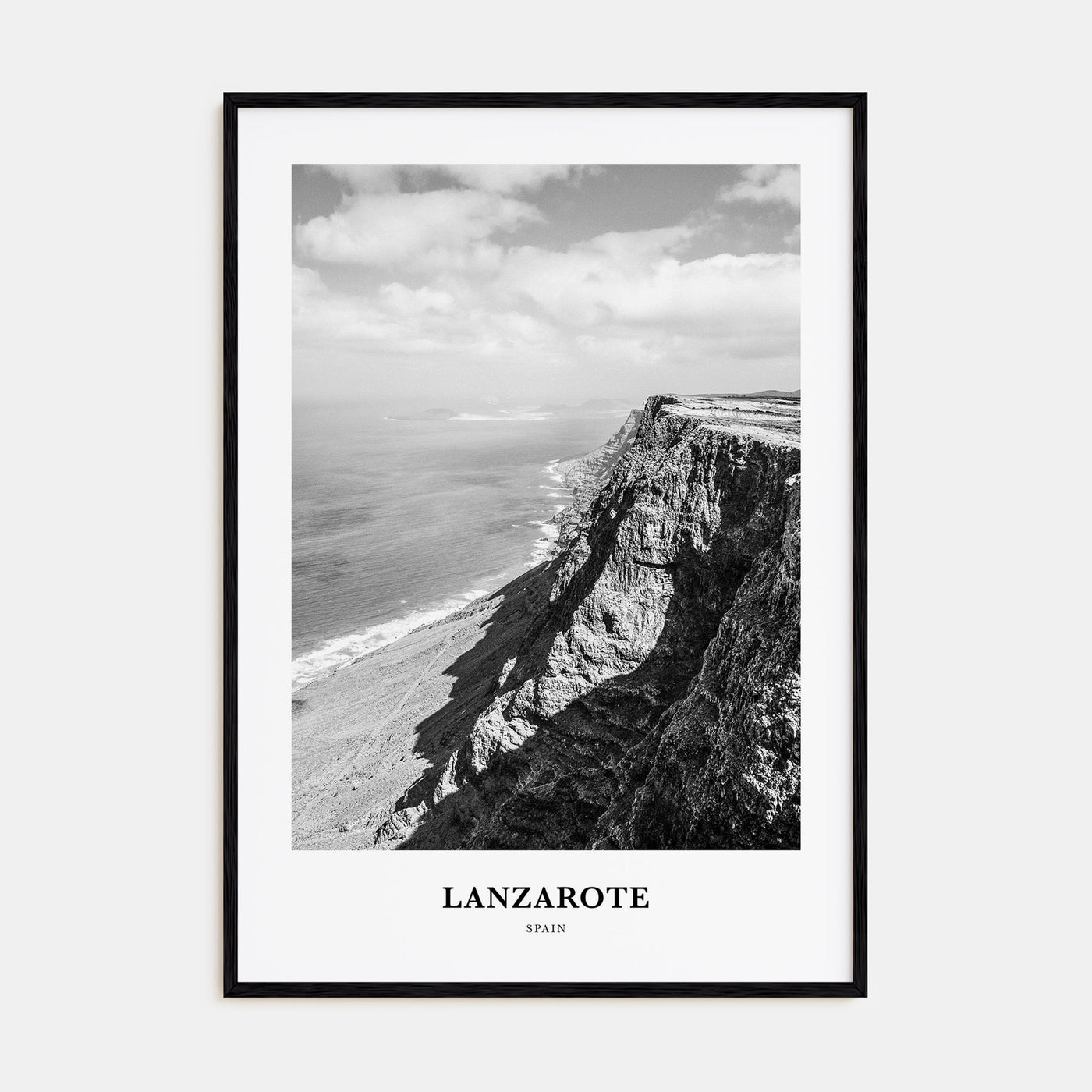 Lanzarote Portrait B&W Poster