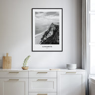 Lanzarote Portrait B&W Poster