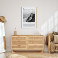 Lanzarote Travel B&W Poster