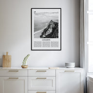 Lanzarote Travel B&W Poster