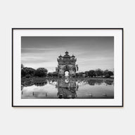 Laos Landscape B&W Poster