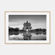 Laos Landscape B&W Poster