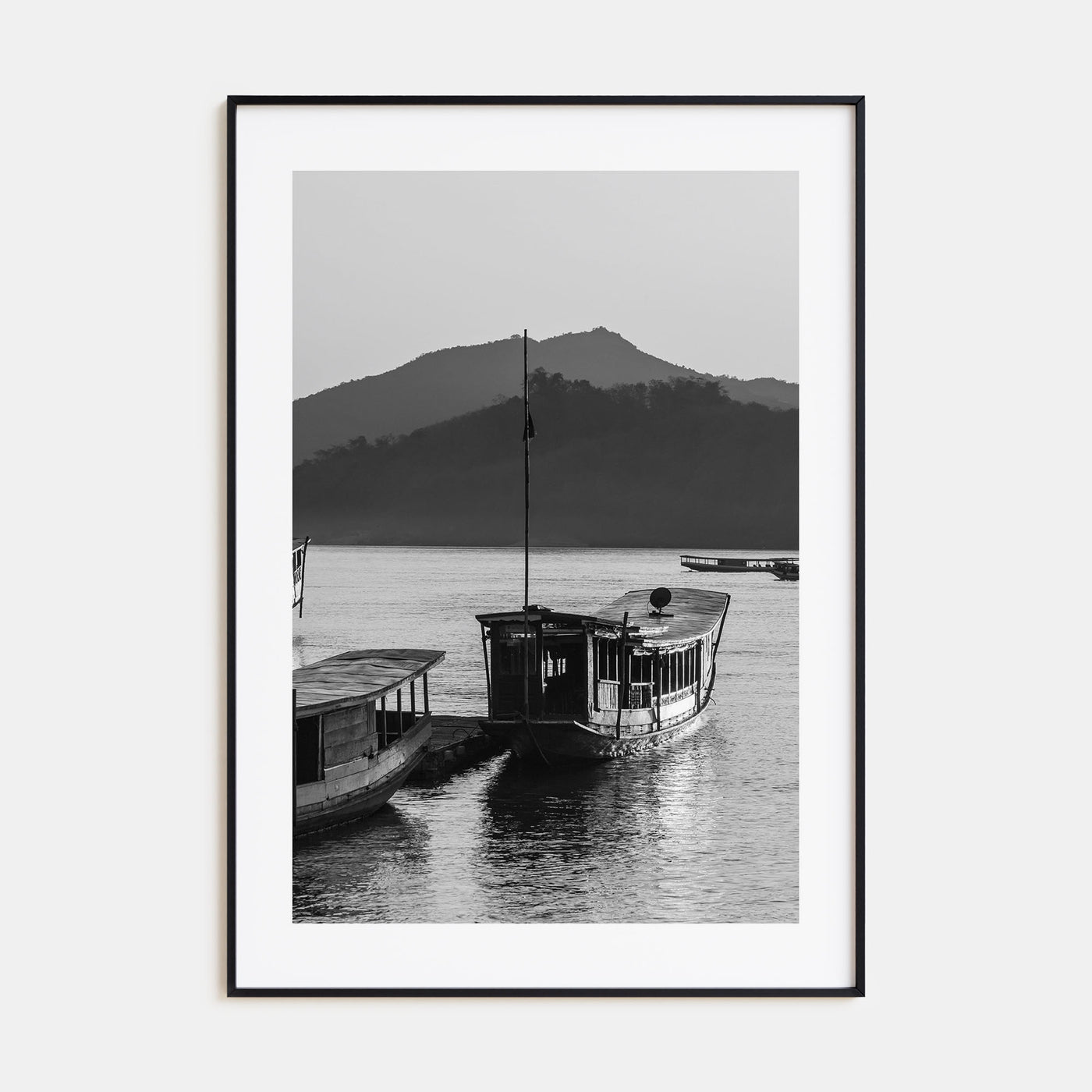 Laos Photo B&W Poster
