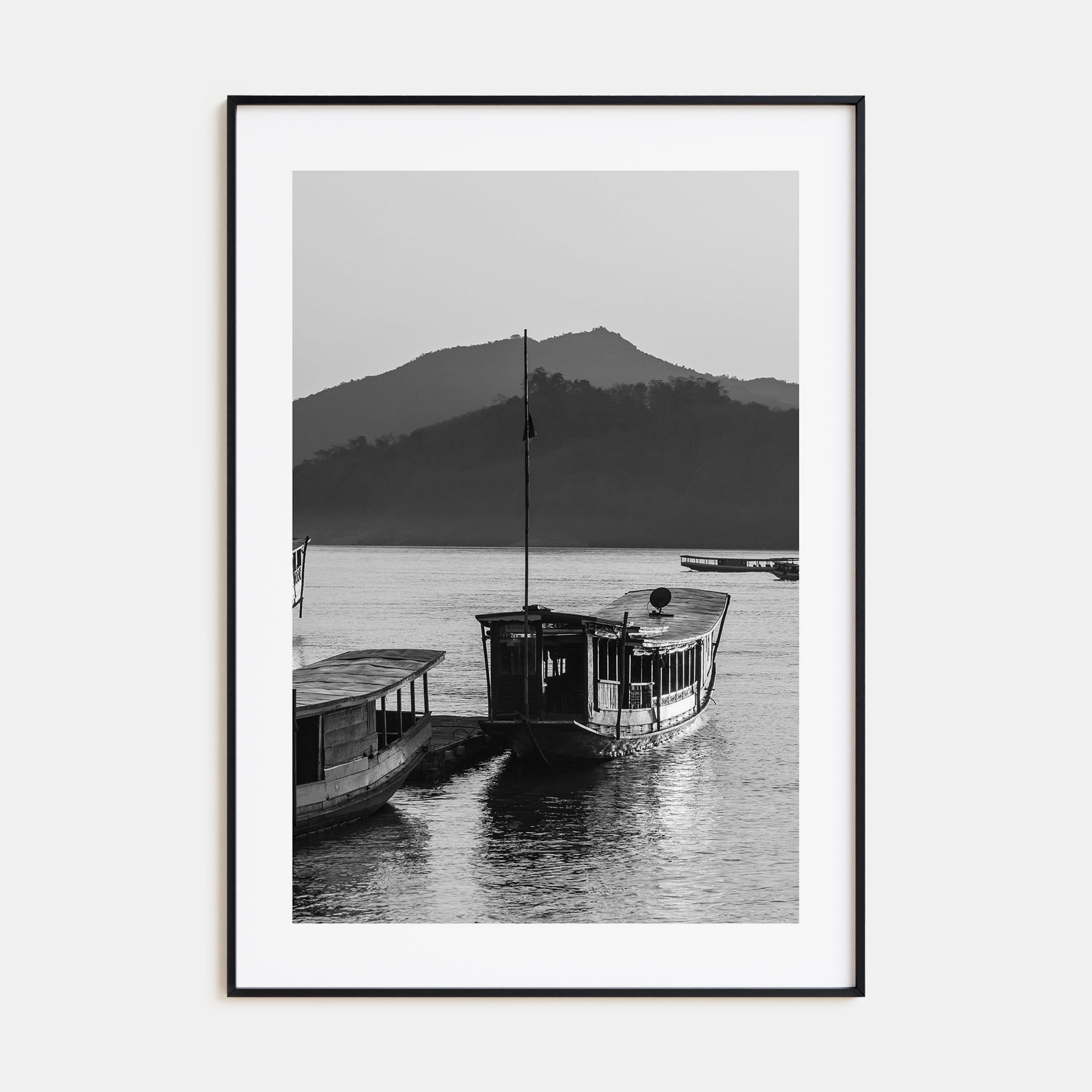 Laos Photo B&W Poster