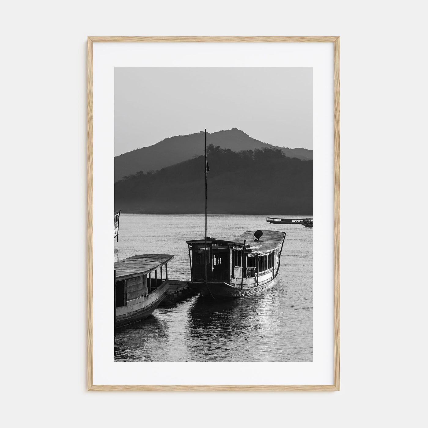 Laos Photo B&W Poster