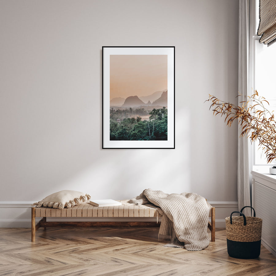Laos Photo Color Poster