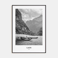 Laos Portrait B&W No 2 Poster