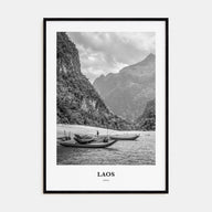 Laos Portrait B&W No 2 Poster