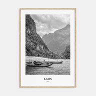 Laos Portrait B&W No 2 Poster