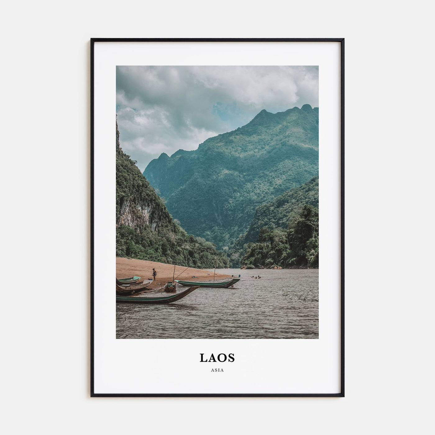 Laos Portrait Color Poster