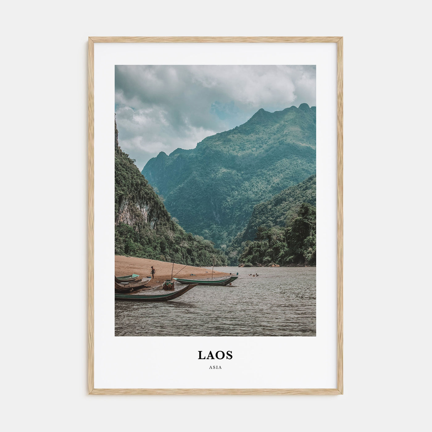 Laos Portrait Color Poster