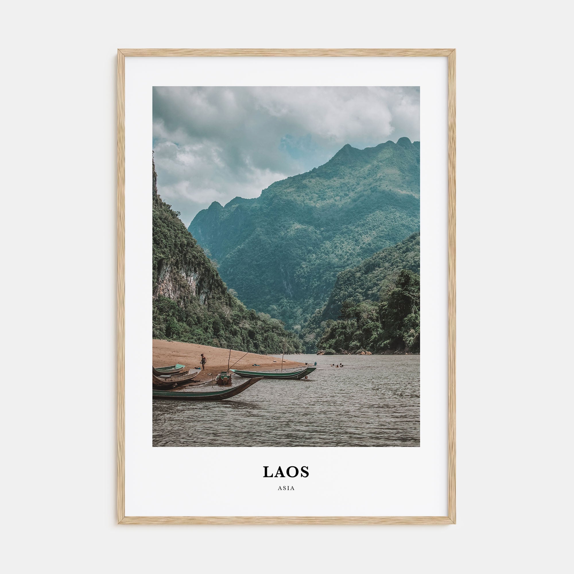 Laos Portrait Color Poster