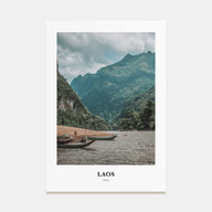 Laos Portrait Color Poster