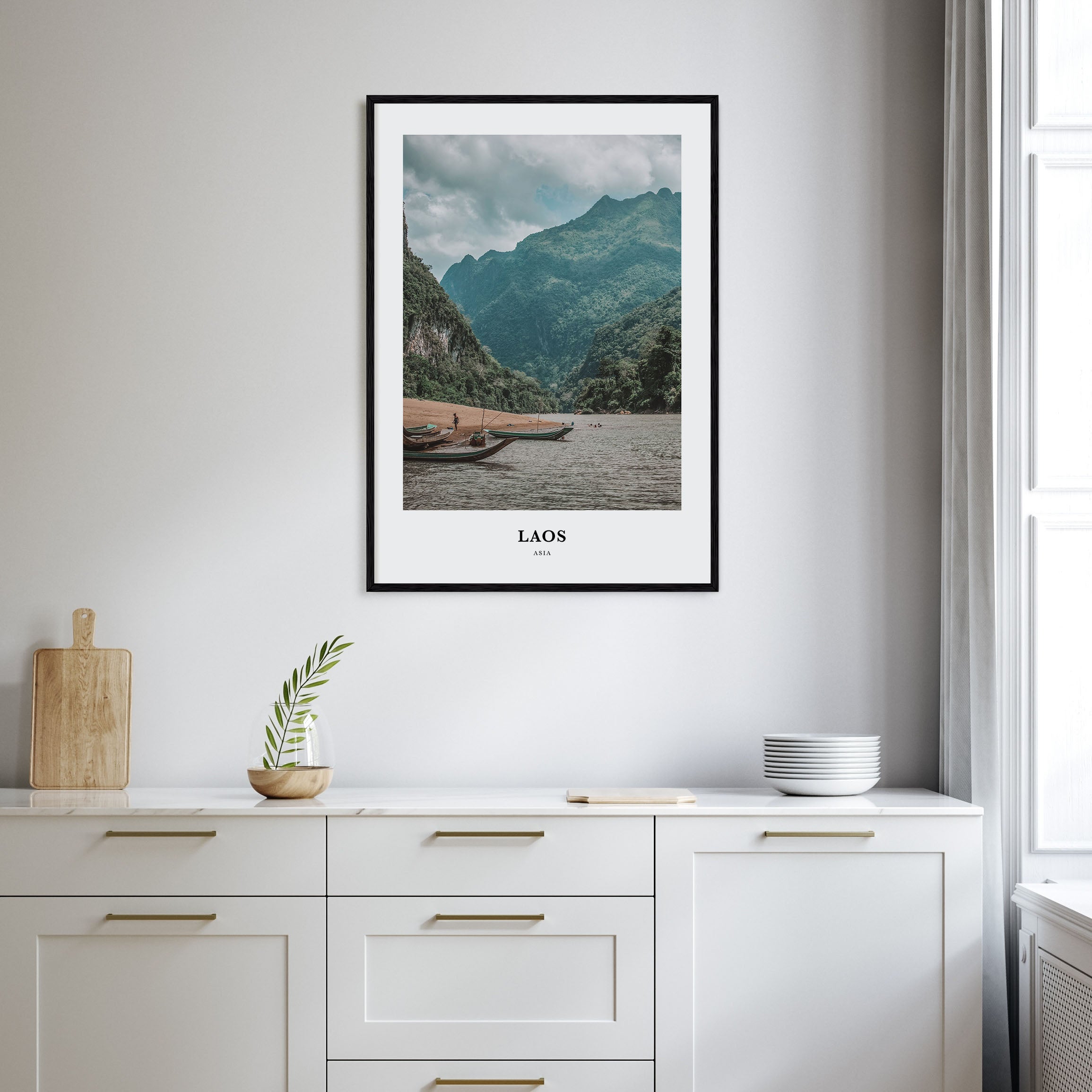 Laos Portrait Color Poster