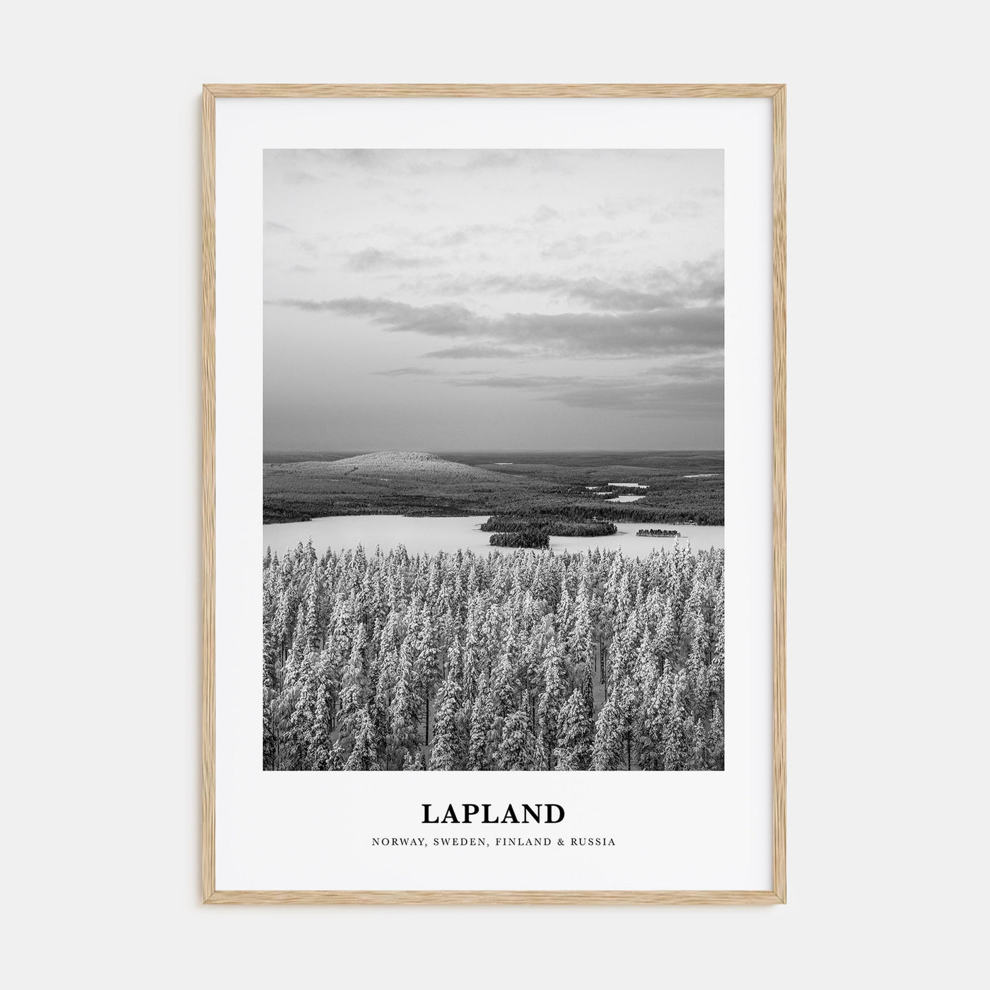 Lapland Portrait B&W Poster