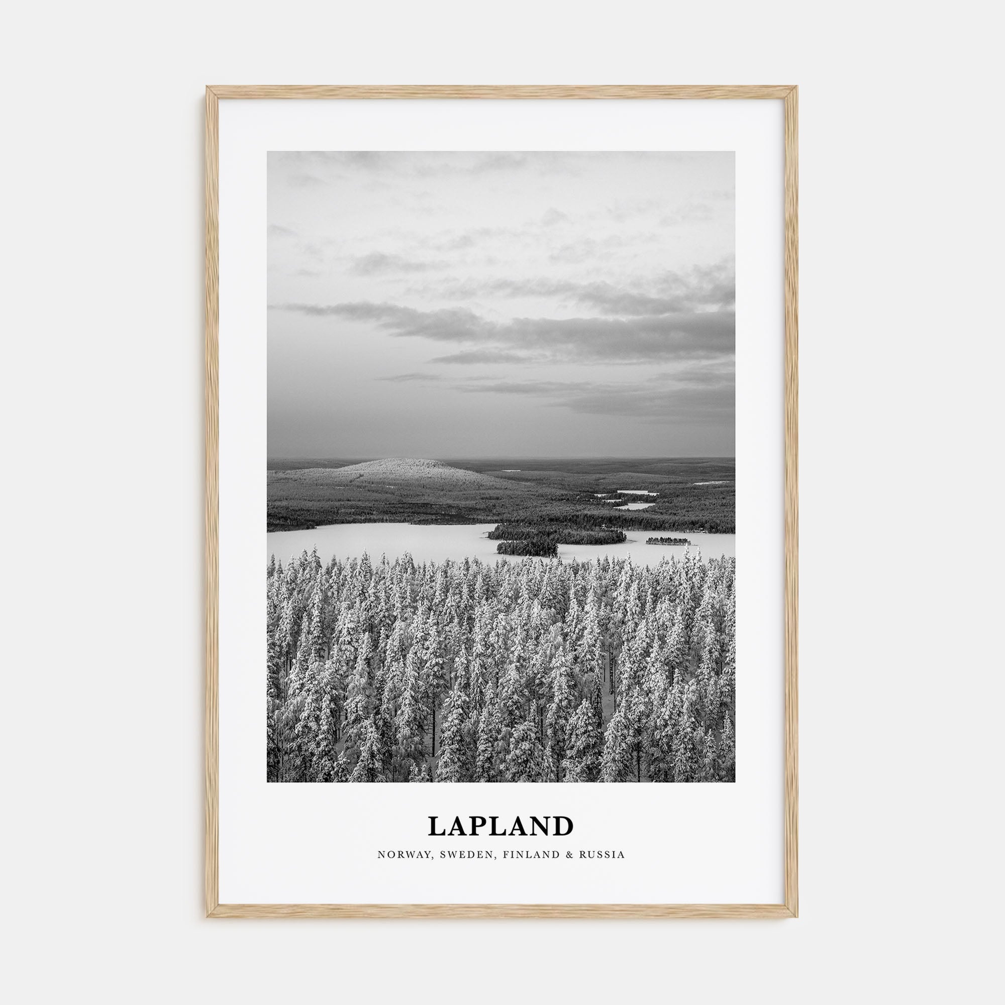 Lapland Portrait B&W Poster