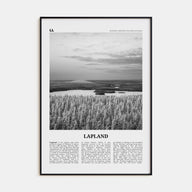 Lapland Travel B&W Poster
