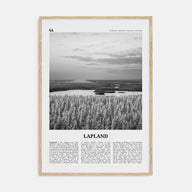 Lapland Travel B&W Poster