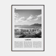Laredo, Spain Travel B&W Poster
