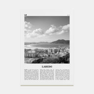 Laredo, Spain Travel B&W Poster