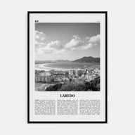 Laredo, Spain Travel B&W Poster