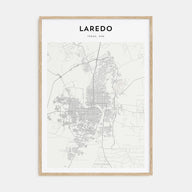 Laredo, Texas Map Portrait Poster