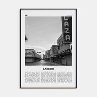 Laredo, Texas Travel B&W Poster