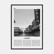 Laredo, Texas Travel B&W Poster
