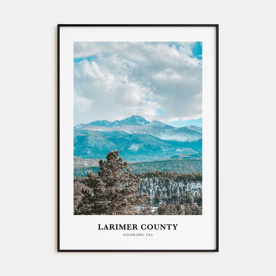 Larimer County Portrait Color Poster