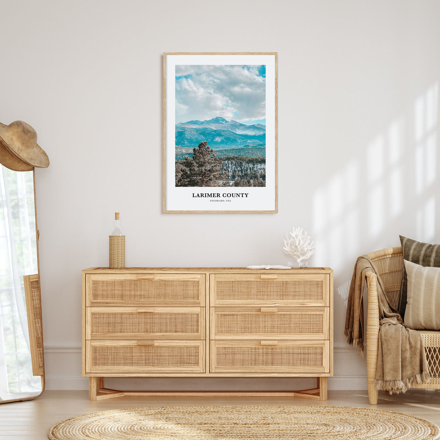 Larimer County Portrait Color Poster