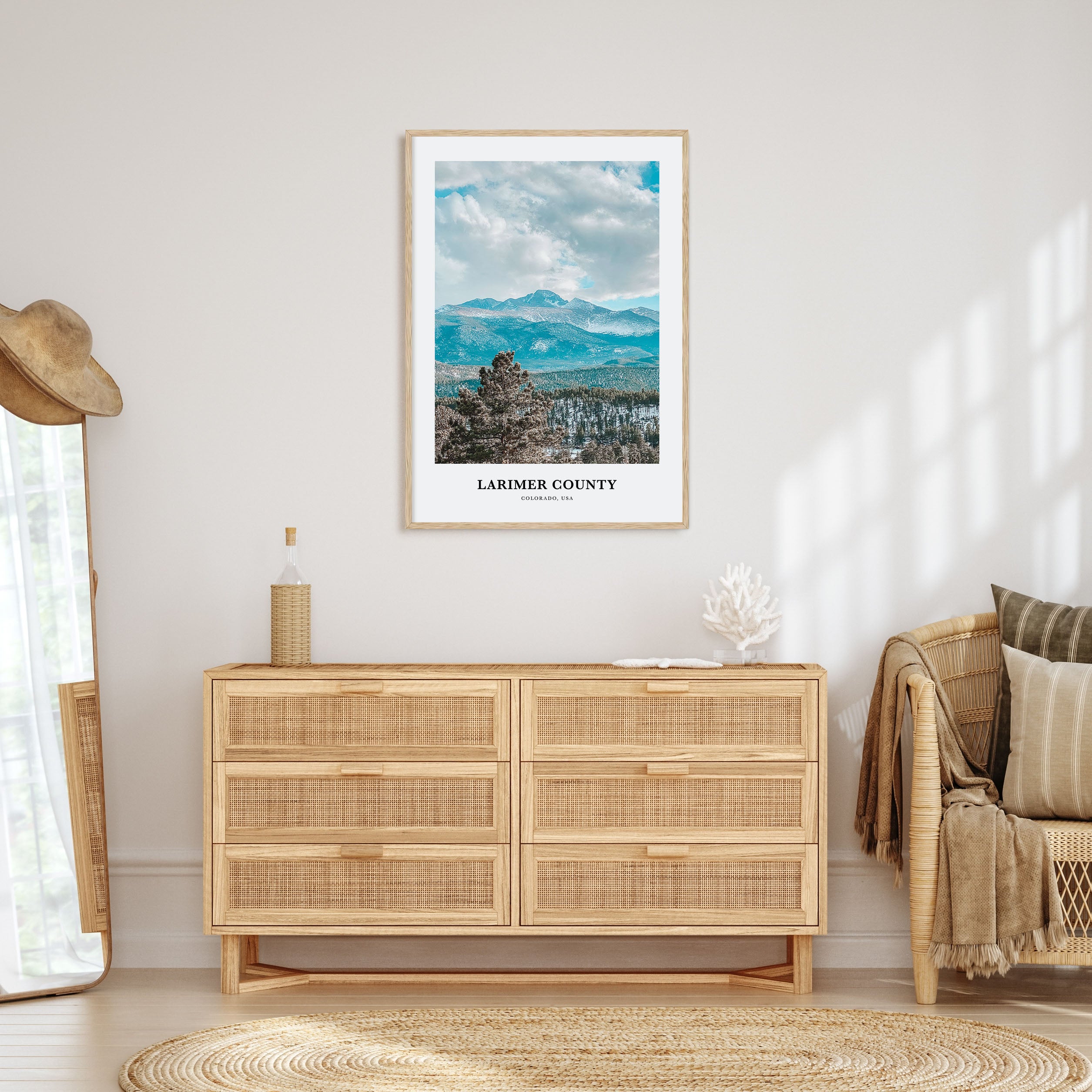 Larimer County Portrait Color Poster