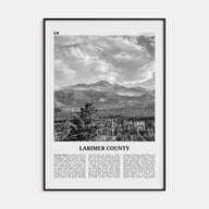 Larimer County Travel B&W Poster