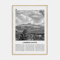 Larimer County Travel B&W Poster