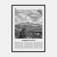 Larimer County Travel B&W Poster