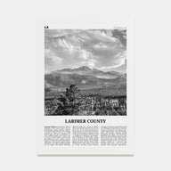 Larimer County Travel B&W Poster