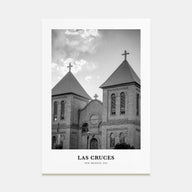 Las Cruces Portrait B&W Poster