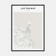 Las Palmas Map Portrait Poster