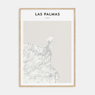 Las Palmas Map Portrait Poster